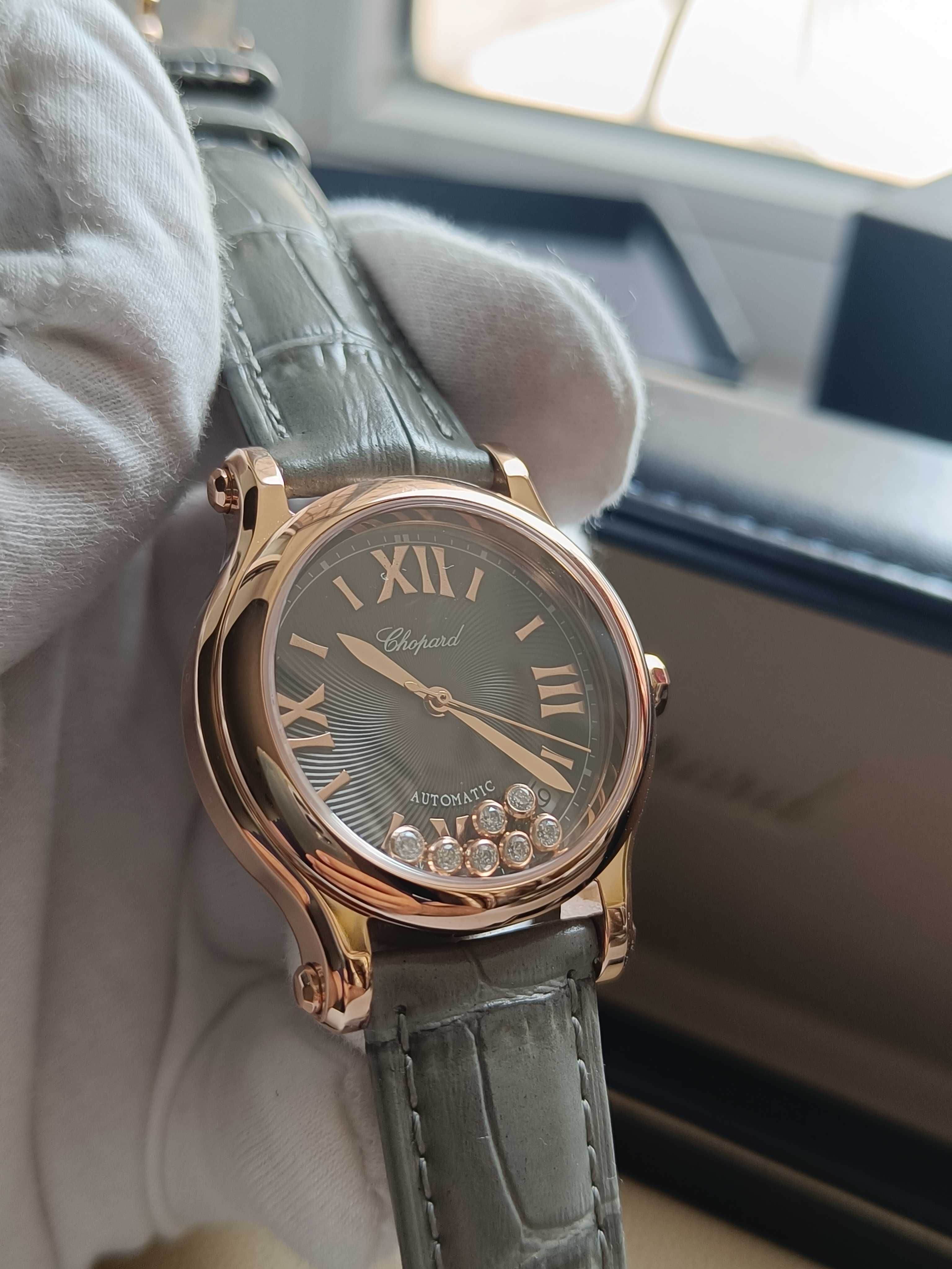 Женские часы Chopard Шопард с плавающими цирконами
