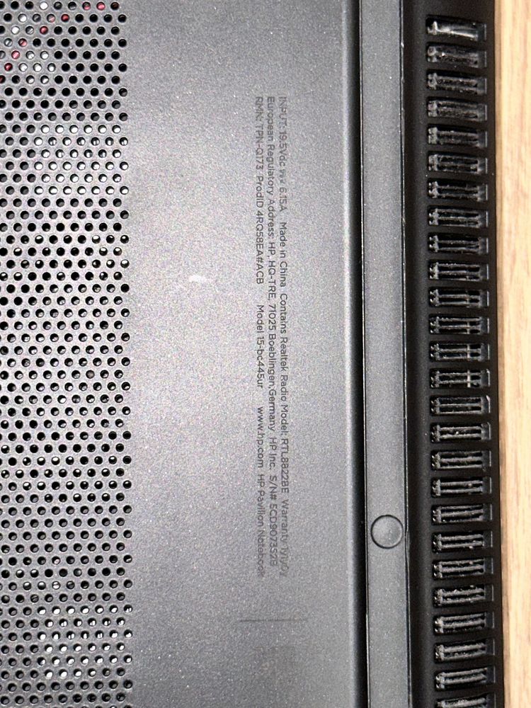 Ноутбук HP PAVILION Intel i5-8250u 1.6GHz Geforce gtx 1050 SSD 512gb