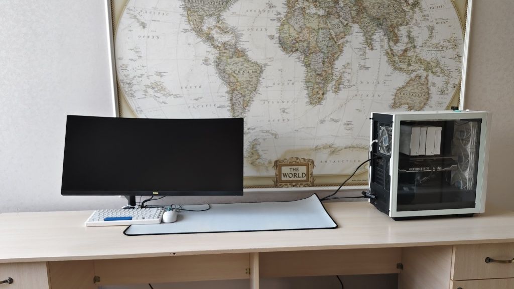 Игровой и рабочий сэт, компьютер 4070 ti + 12400f , монитор 144гц 34 д