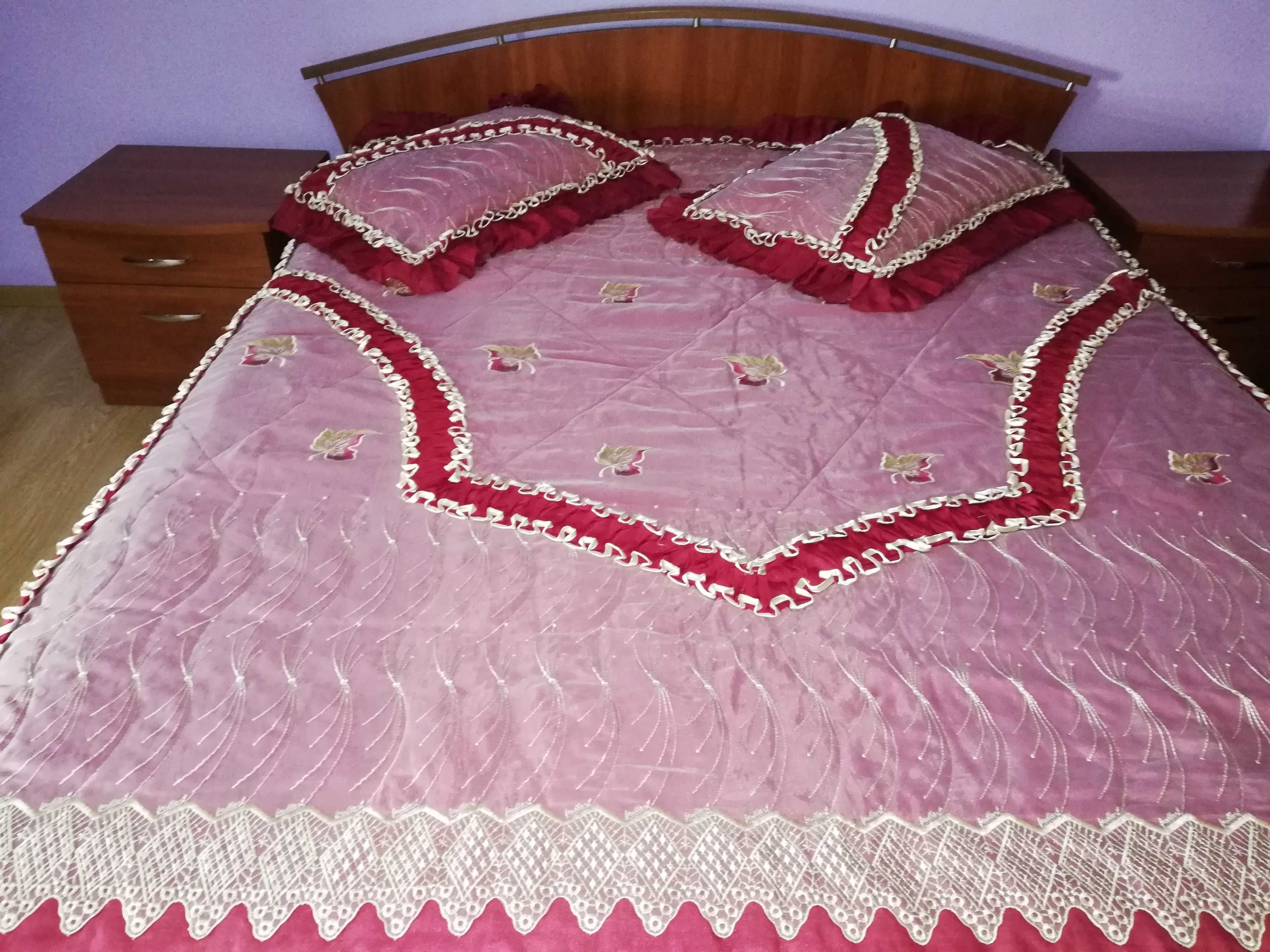 Комплект для спальни - шторы, ламбрекен, покрывало, наволочки