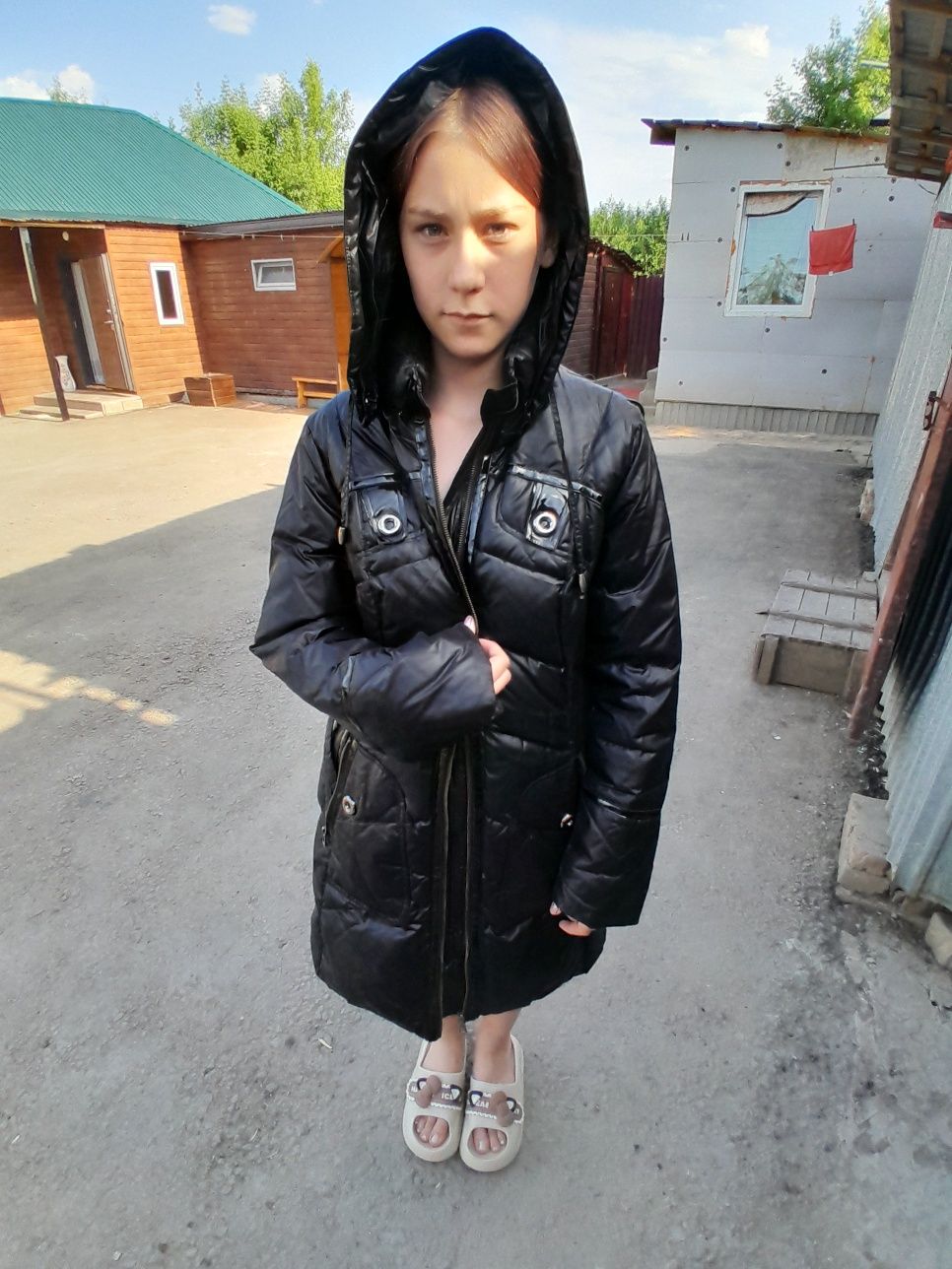 Пуховик рр44 46 зима весна