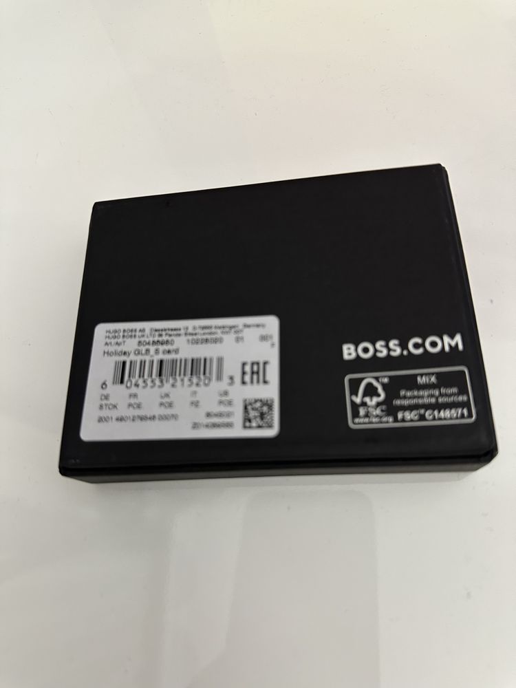 Кожаный картхолдер Boss оригинал
