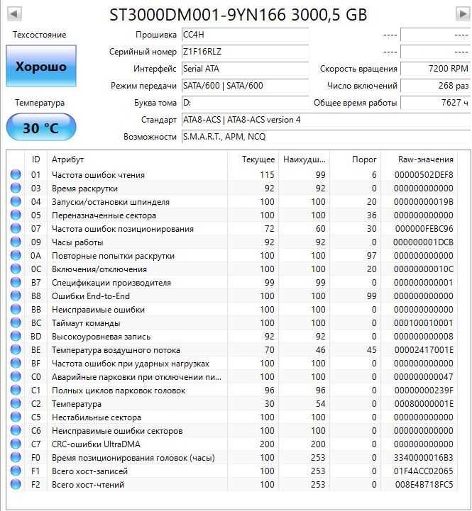 Жёсткий диск "Seagate" для ПК. 3.5 дюймовый. 3Тб.