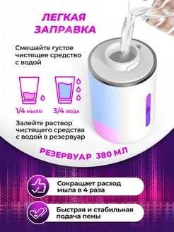 Диспенсер для жидкого мыла. Вспениватель. Дозатор.