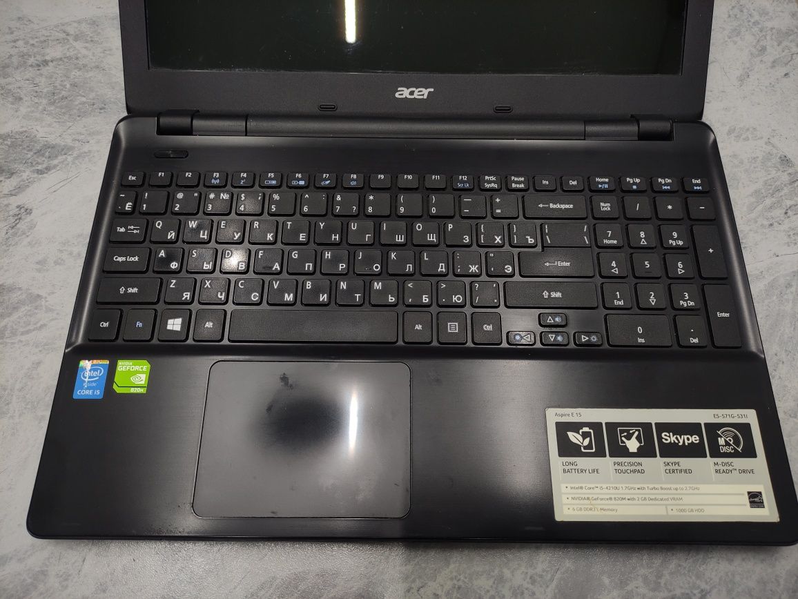 Продам ноутбук Acer Aspire E5-571G