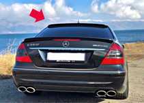 Спойлер на заднее стекло mercedes w211