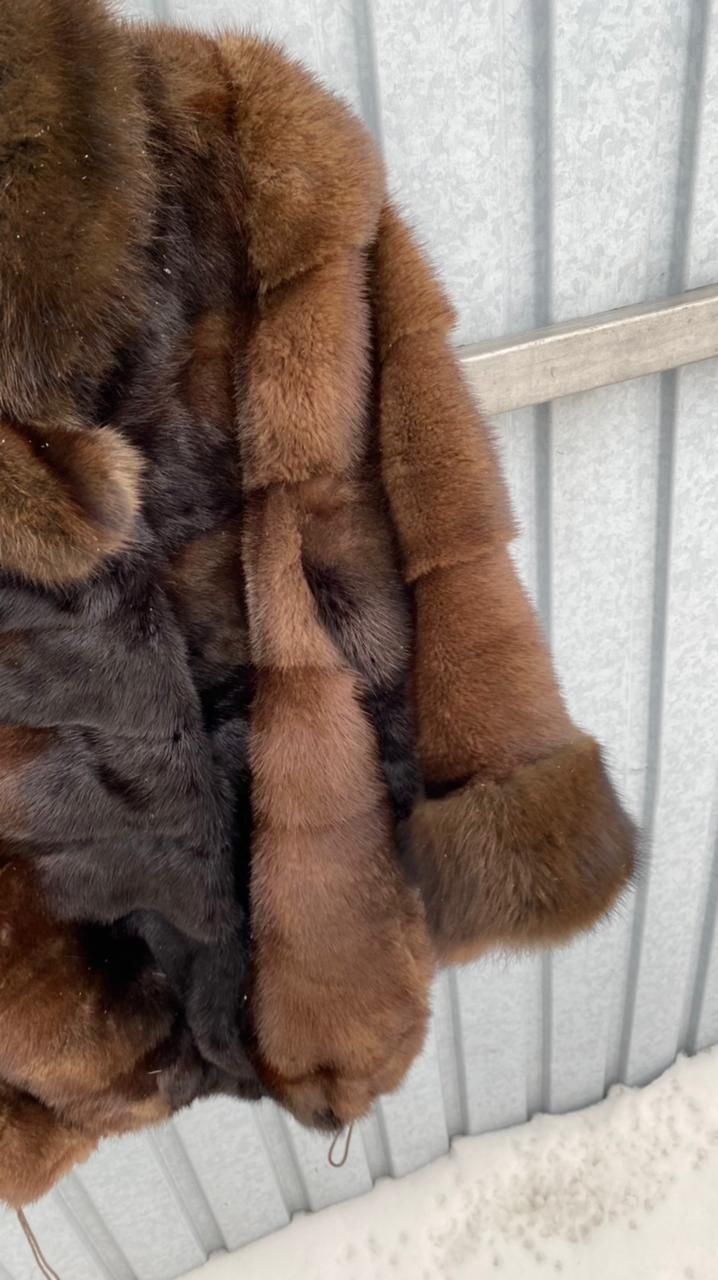 Желетка жернобурка, Шубка норка +соболь