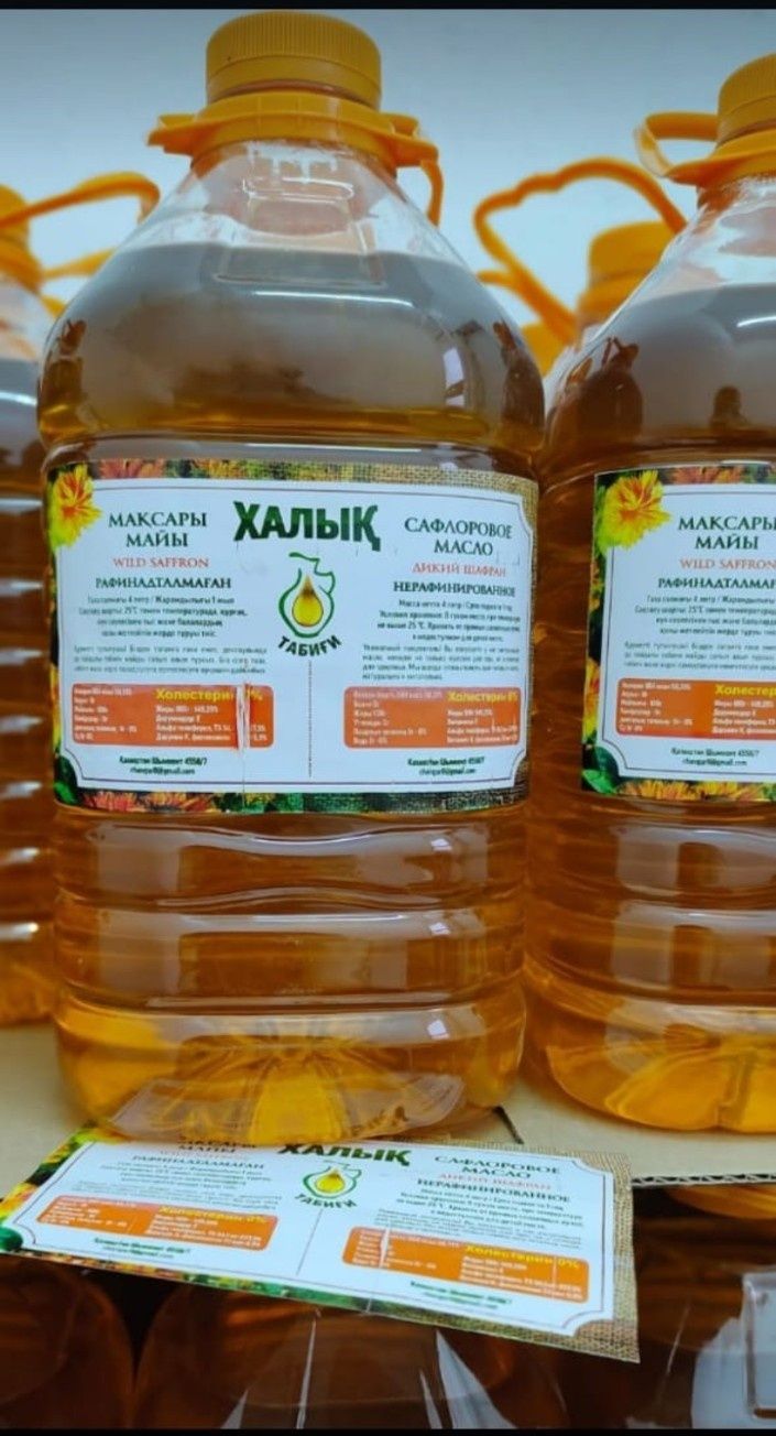 Өте Таза Мақсары Майы Сафлоровое Масло 5 л  Сафлоровое Масло Нерафини
