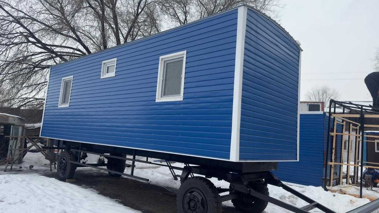 Вагон на колесах, шасси, вагончик