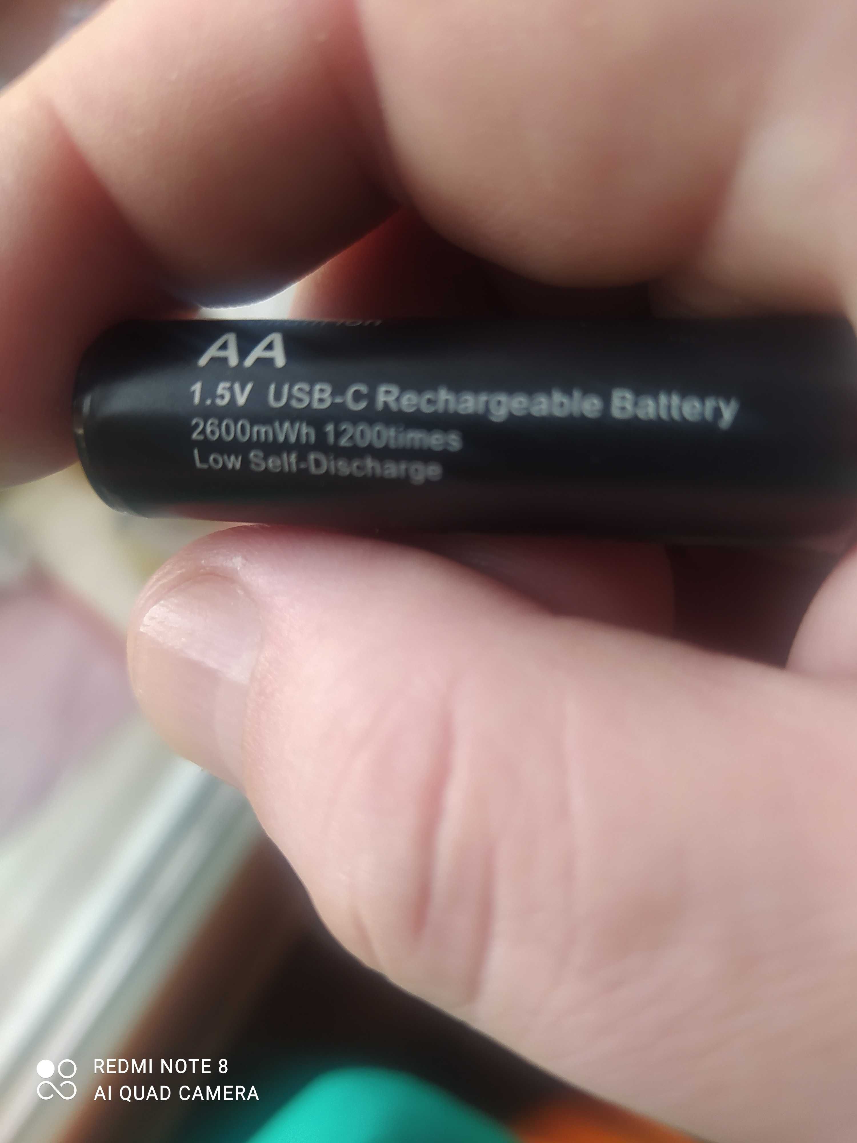 Супер Аккумуляторы Li-ion пальчиковые / AA, 4 шт. 1.5V, USB-charge