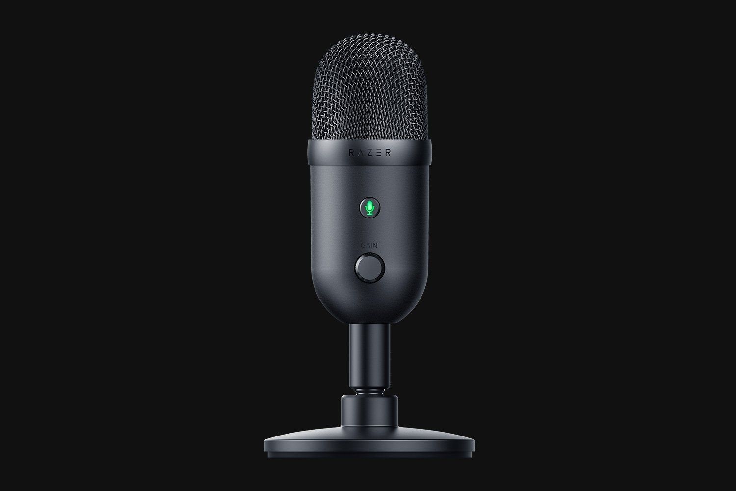 Микрофон Razer Seiren V2 X, в чёрном цвете.