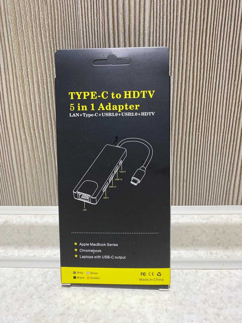 Переходник RJ-45 - Type C, Адаптер на LAN, конвертер LAN, USB 3.0