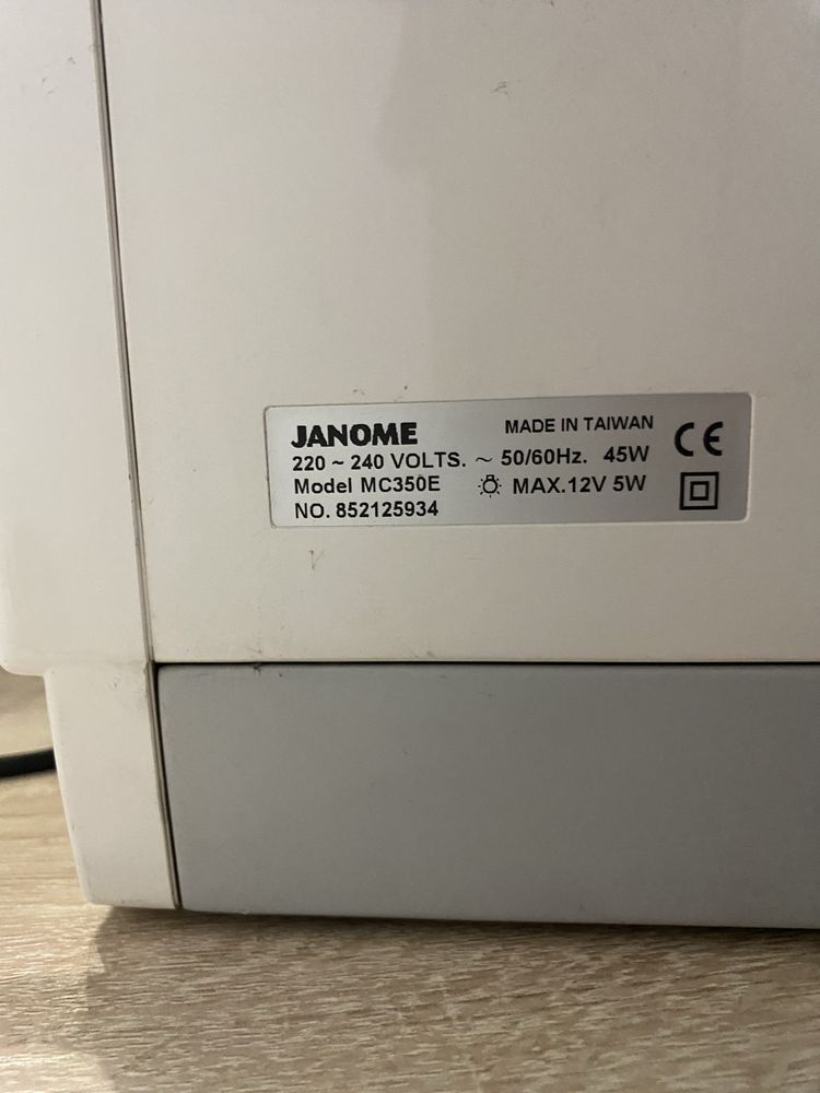 Janome memory craft 350e