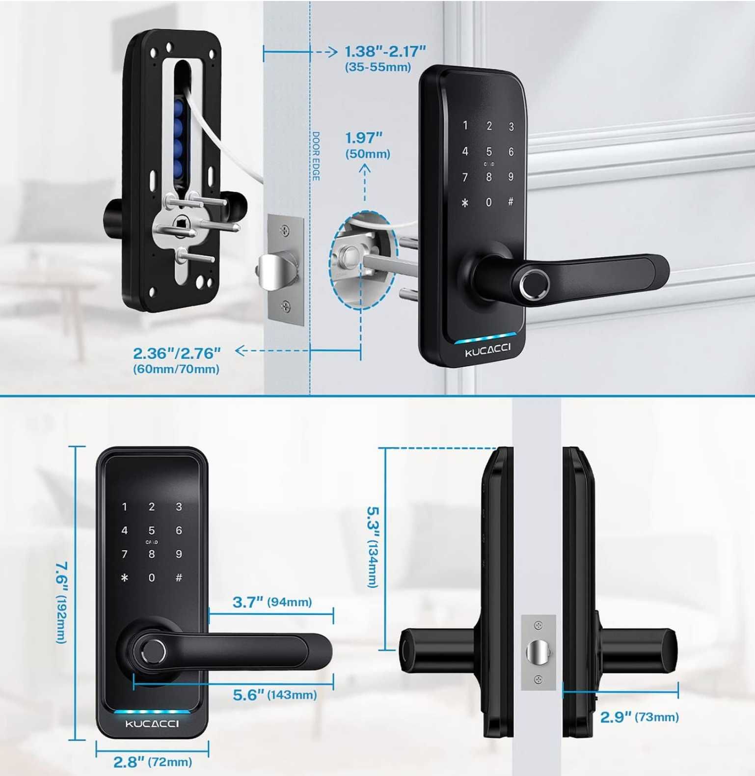 Цифровой дверной замок Kucacci Smart Door Lock