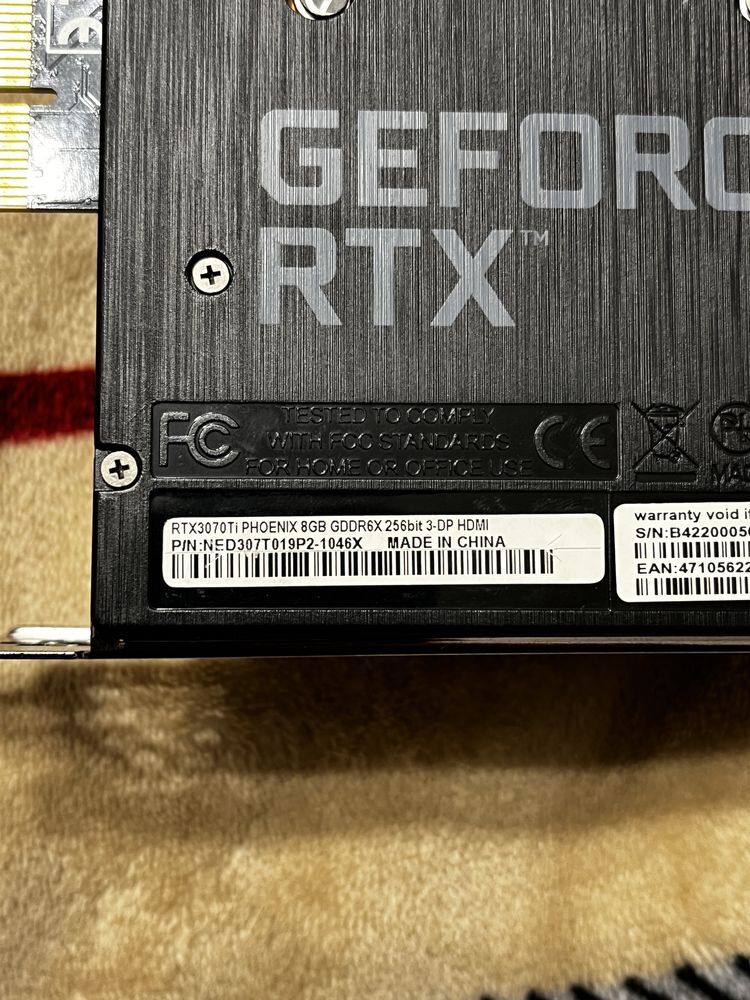 Видеокарта rtx3070ti