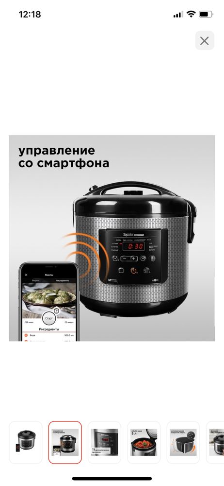 Мультиварка REDMOND SkyCooker RMC-M227S черный