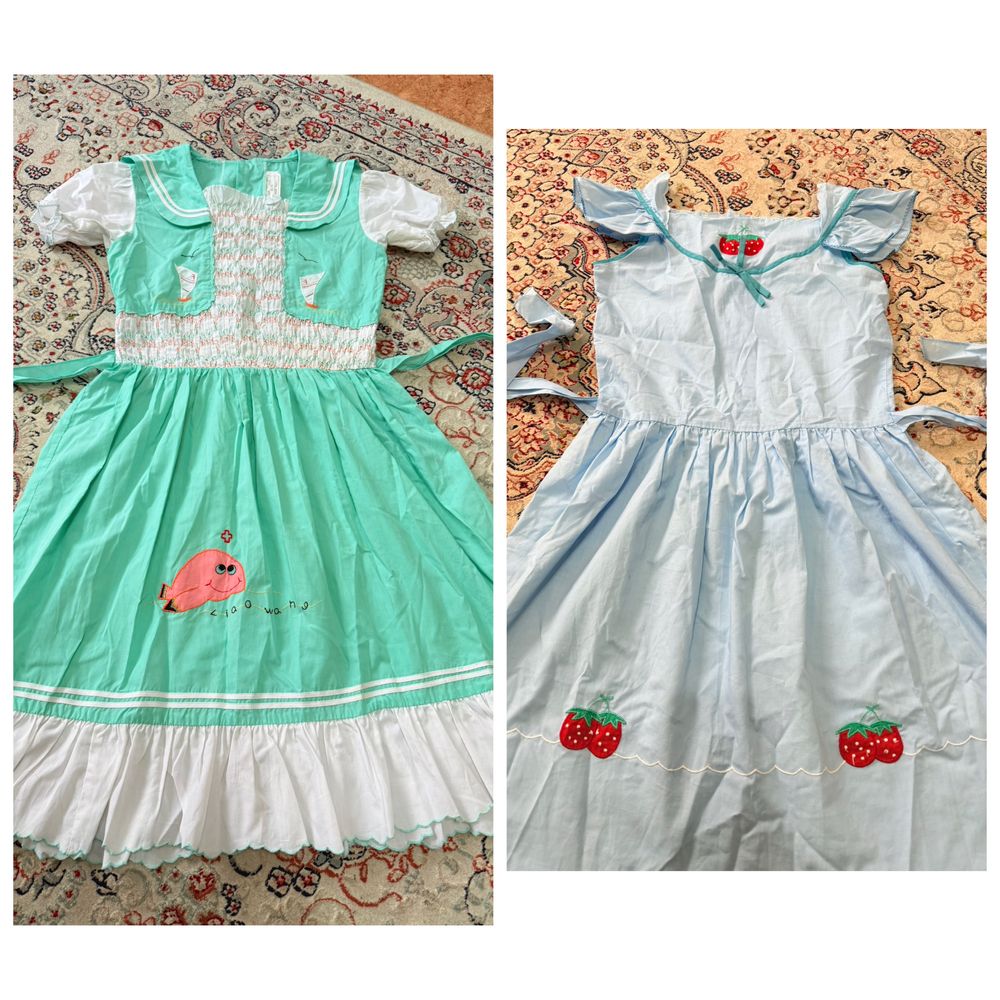 Платья для девочек 7-11 лет, винтаж,Дружба.