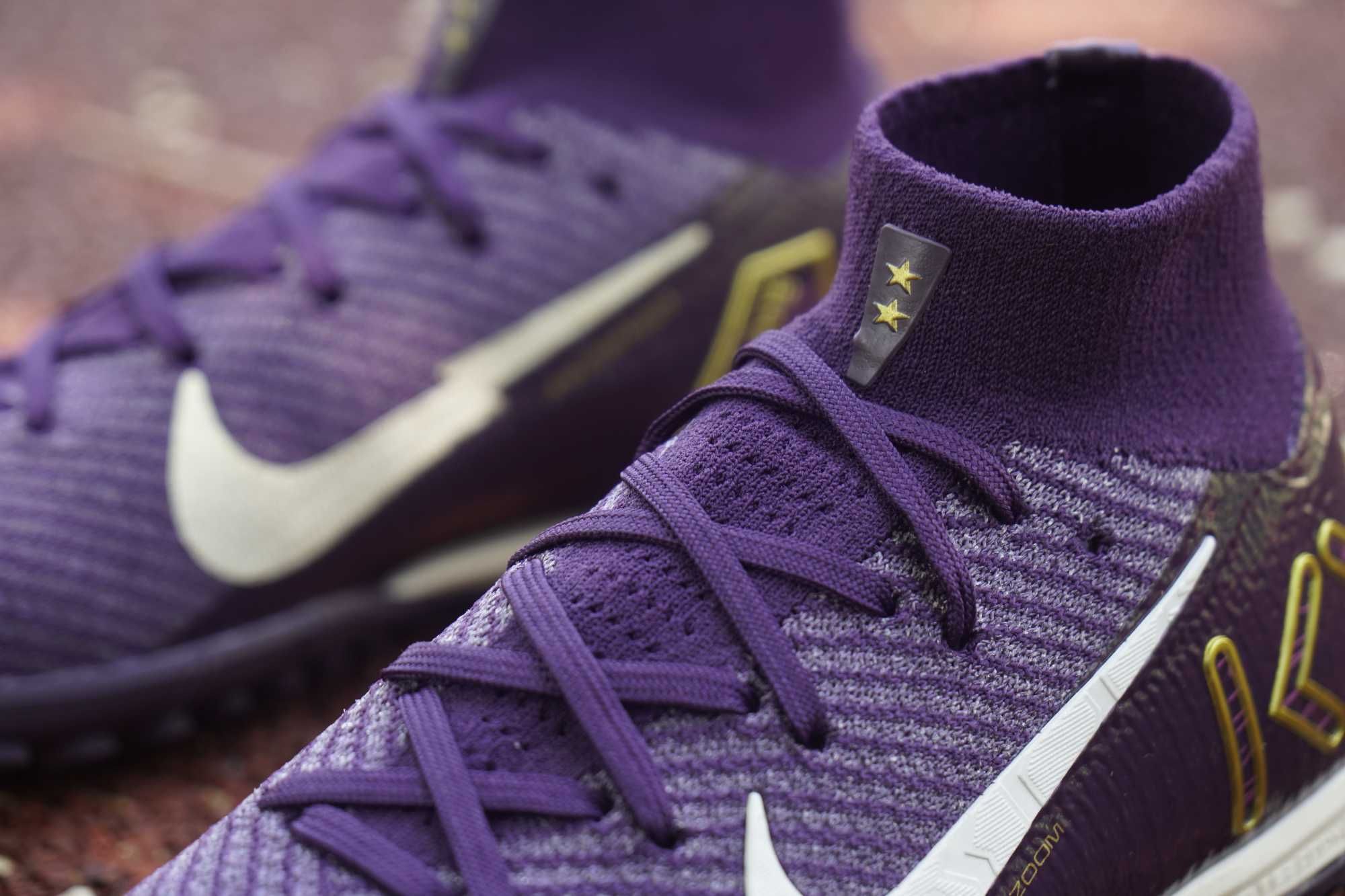Nike Mercurial Air Zoom Mbappe Elite футбольные детские сороконожки