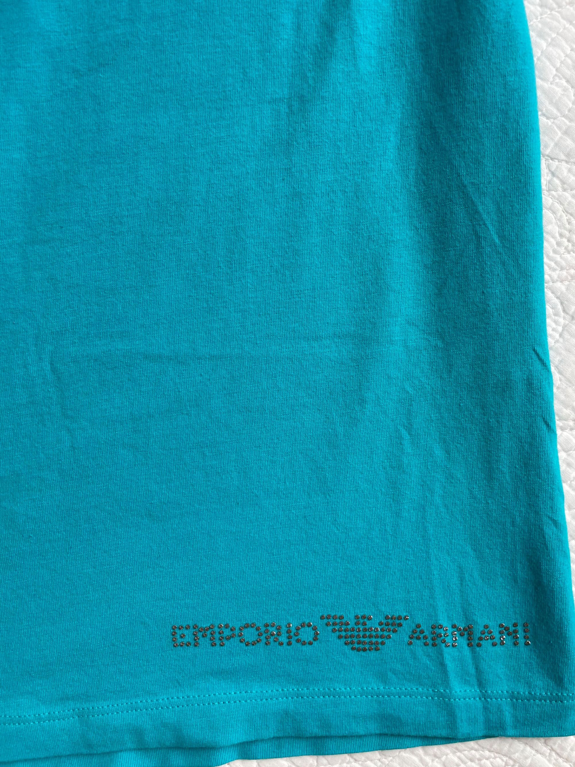 Сарафан от Emporio Armani цвета бирюзы, XS