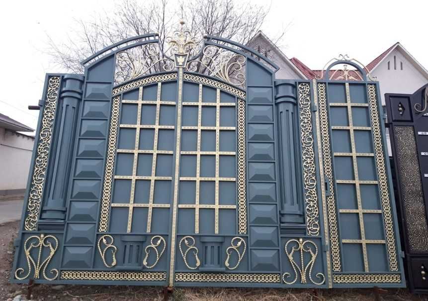 Кованые Распашные и Откатные Ворота в Алматы Калитка Ковка Забор Какпа