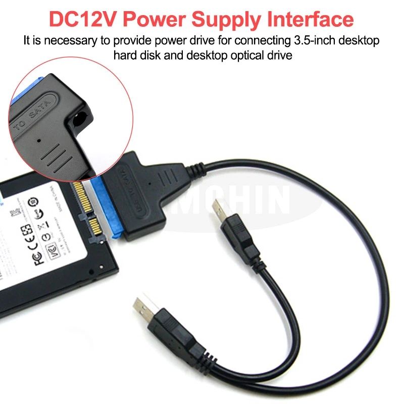 Переходник SATA на USB 3.0 (HDD 3.5, 2.5, SSD) Алматы