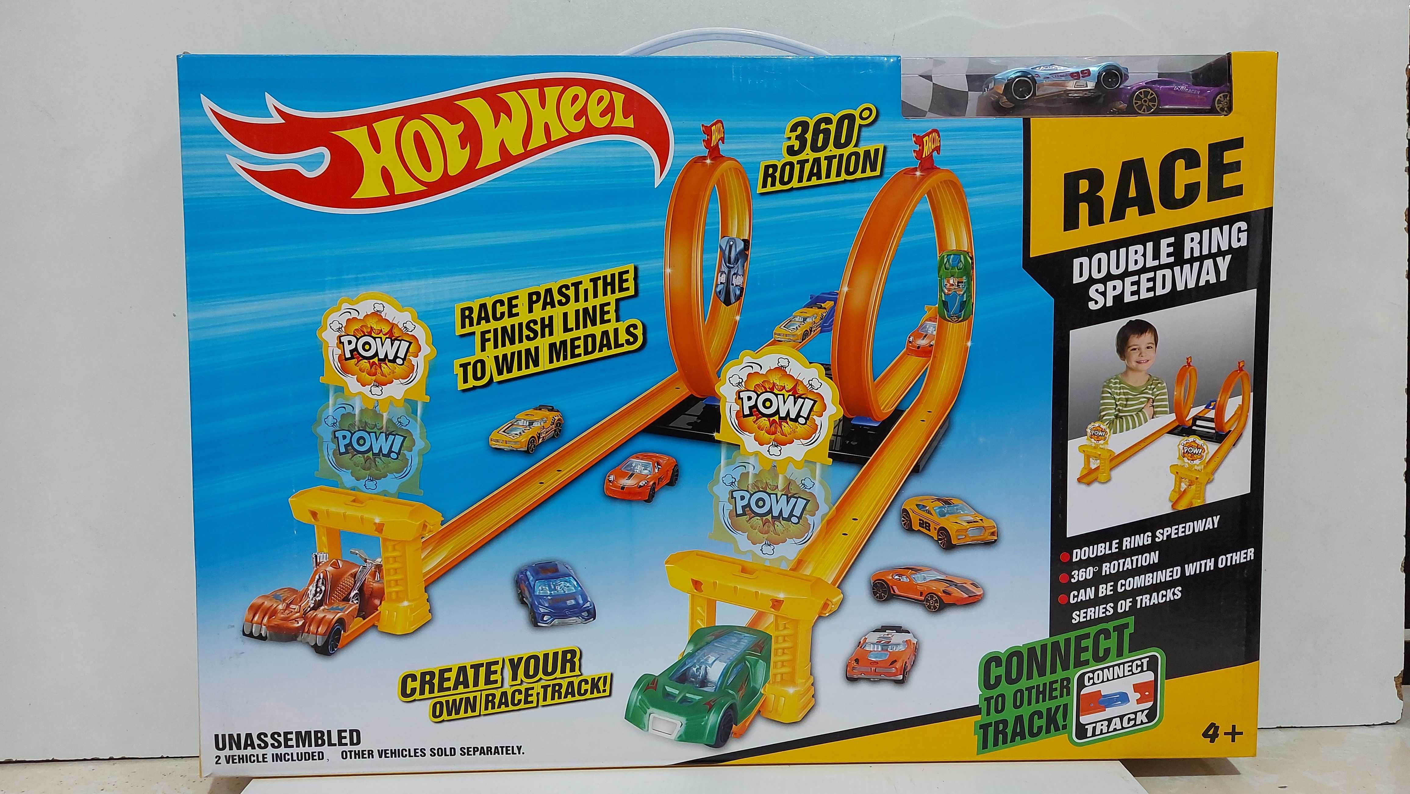 Трек Hot wheel/Action Racing Track/Хот вилс/Трасса/Kaspi RED/Рассрочка