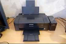 Цветной принтер Epson L132 струйный А4 формата, 4 цветный.