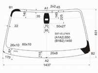 Стекло лобовое Bmw 116