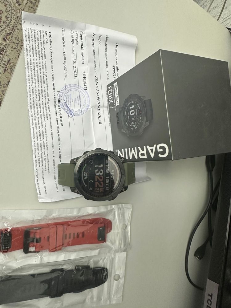 Часы GARMIN Fenix 7 Sapphire Solar
