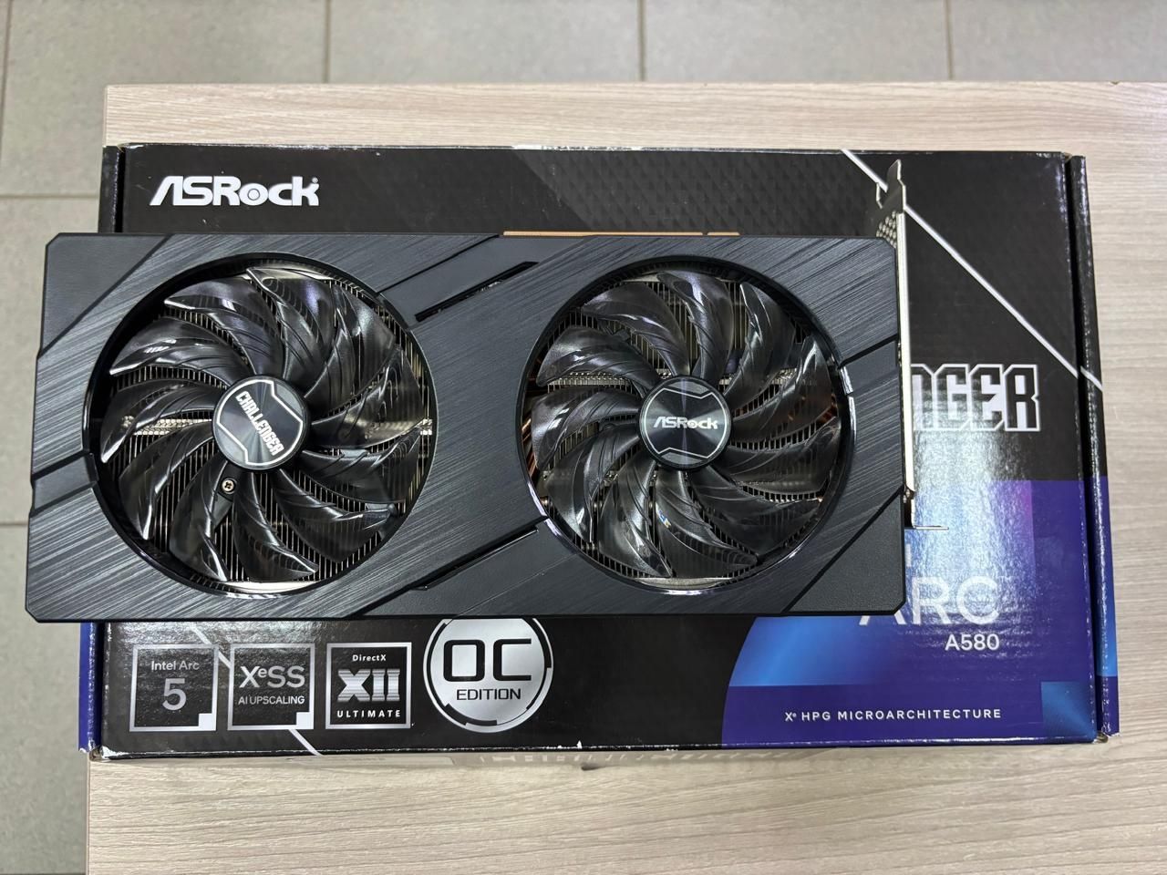 Продам новую видеокарту Intel  ASRock Arc a580 8gb