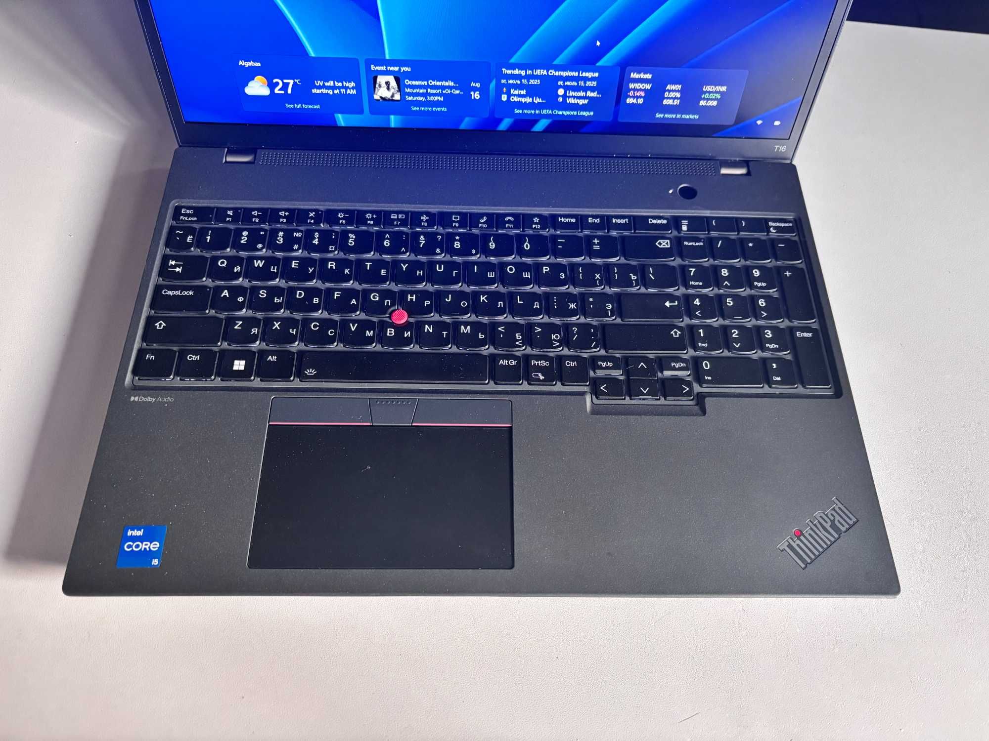 Thinkpad T16 Gen2. i5-1335u. Ram 16gb DDR 5-5600. ssd pci-e 512 gb