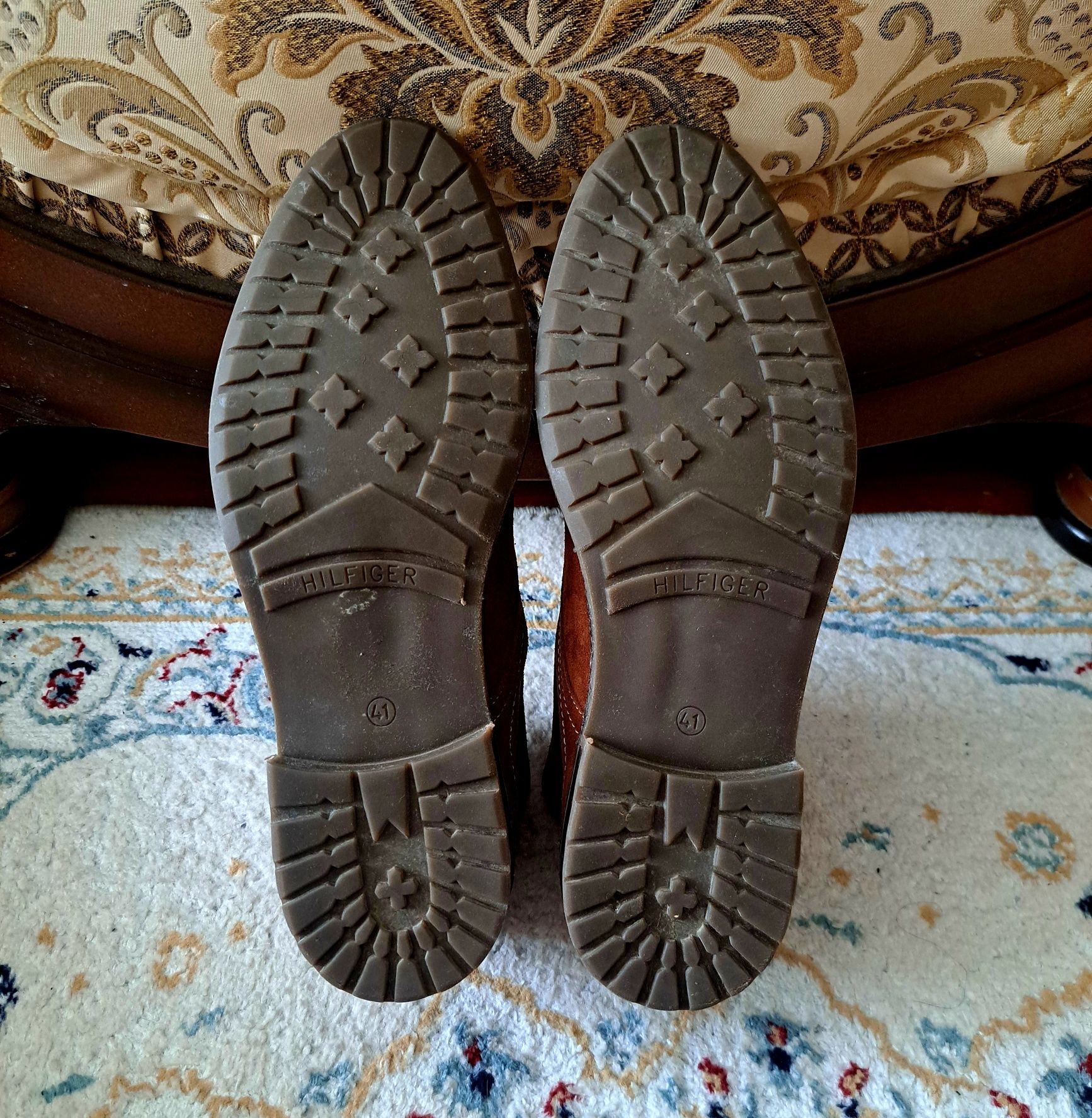 Ботинки весенние Tommy Hilfiger, замша, размер 40-41