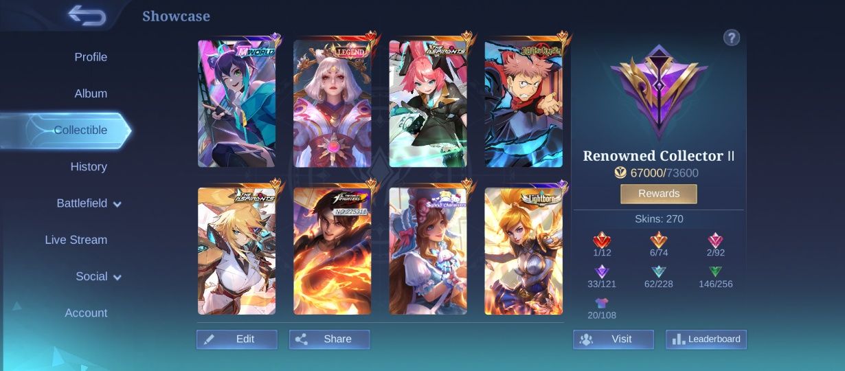 Mobile legends Account