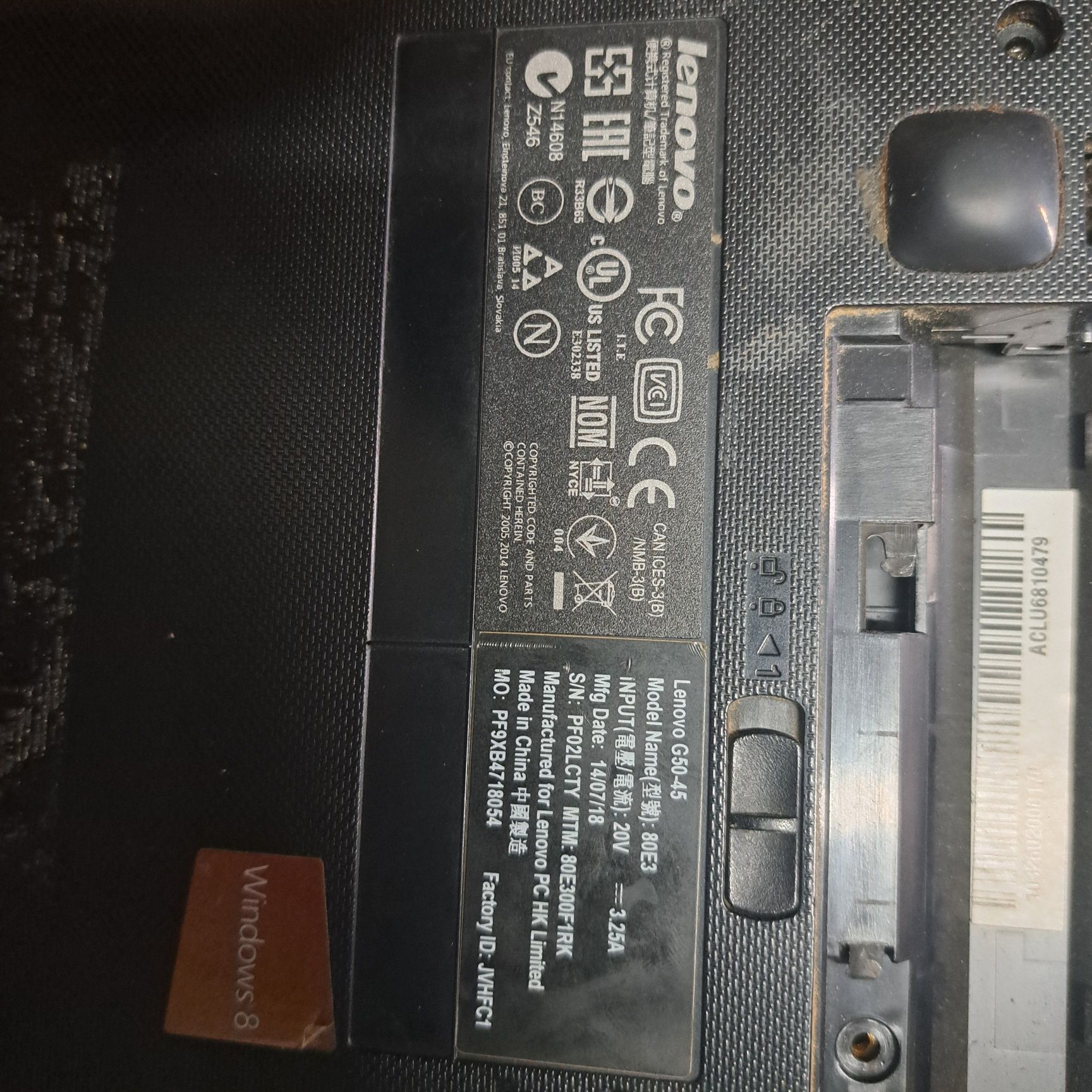 Ноутбук Корпус Lenovo G50-45
