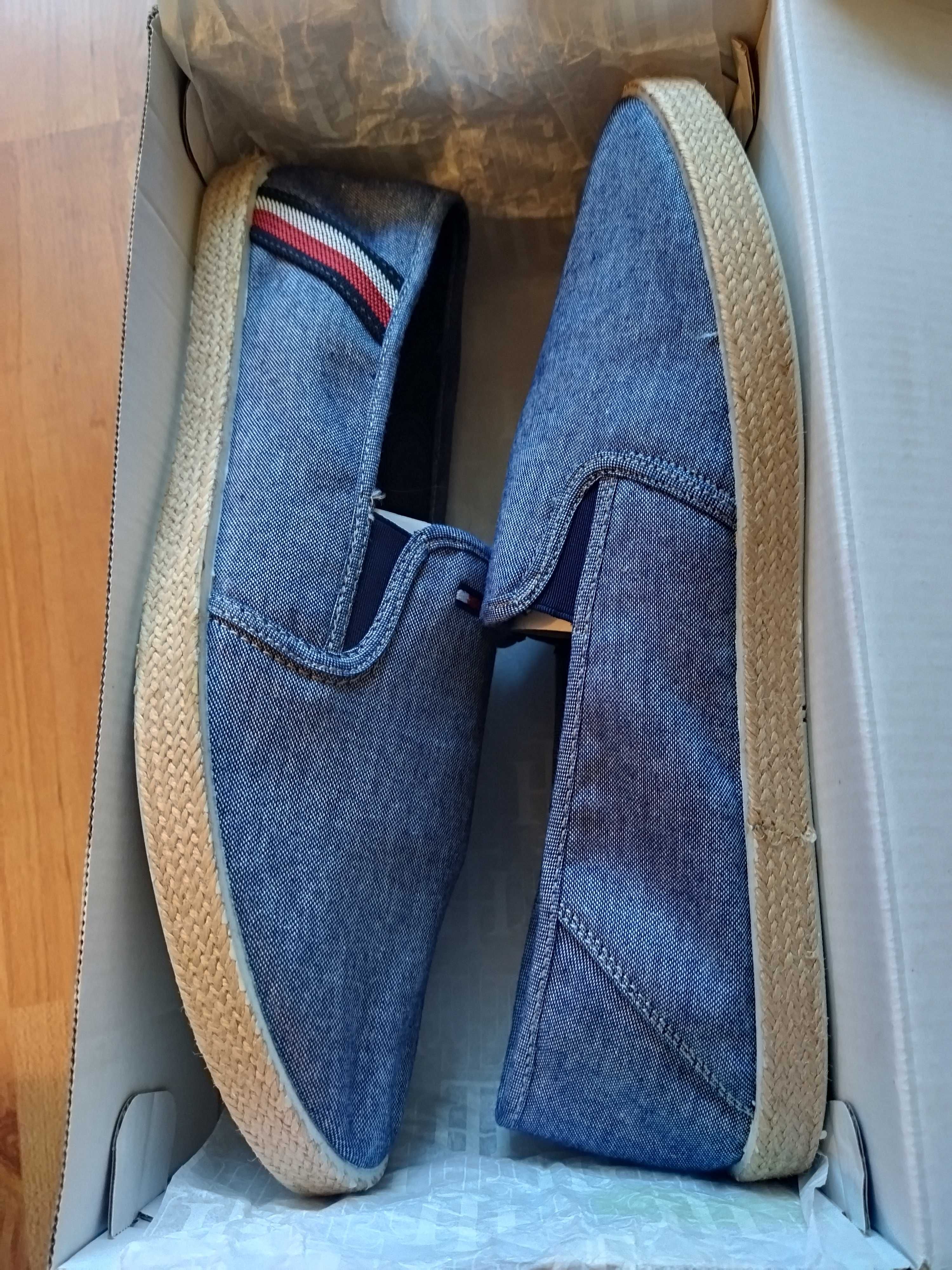 Слипоны-эспадрильи Tommy Hilfiger (США),парусина,оригинал,новые,р-р 45