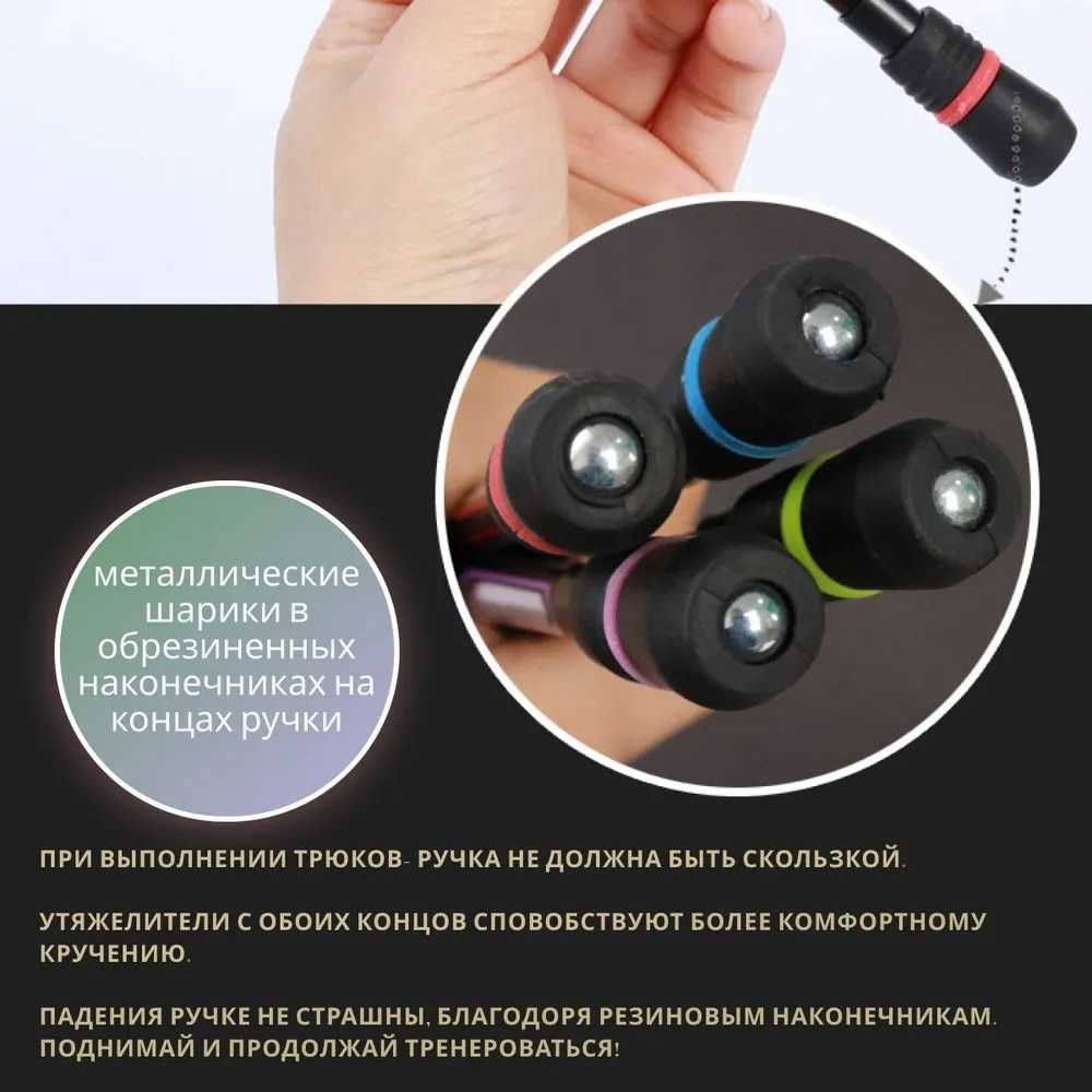 Трюковая ручка/ Ручка спиннер антистресс/ Ручка для пенспиннинга