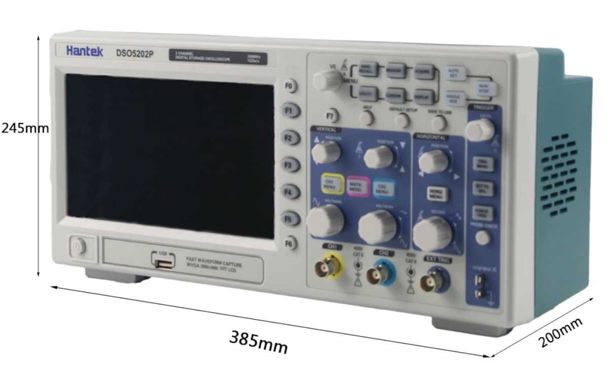 Цифровой осциллограф Hantek DSO5102P  2кан 100 МГц