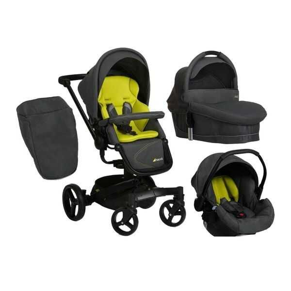 Коляска HAUCK: Коляска 3 в 1 Twister Trio Set серая