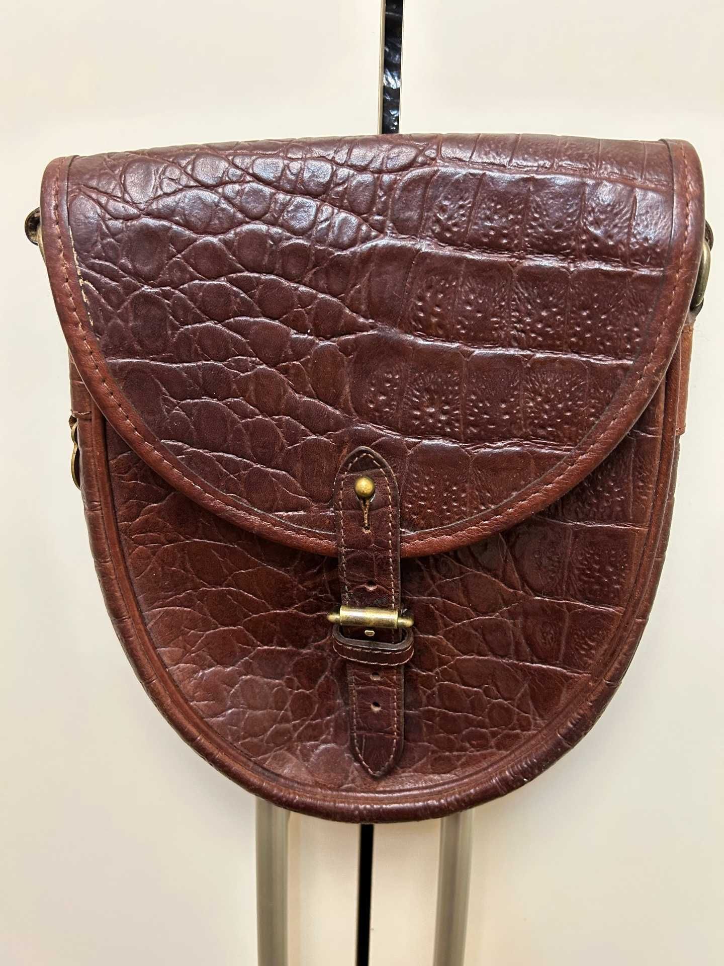 Винтажная коллекционная сумка MULBERRY, кожа, Великобритания