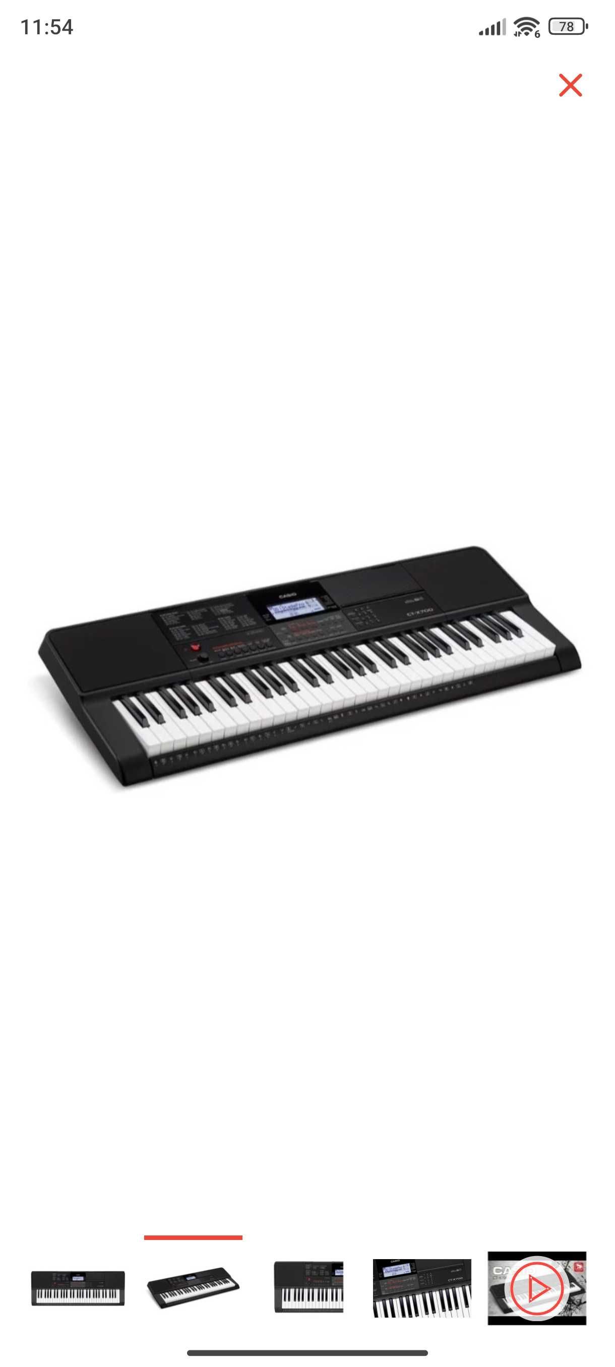 Синтезатор Casio CT-X700 цифровое фортепиано пианино