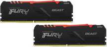 ОЗУ Kingston FURY Beast Black RGB 8gb две штуки
