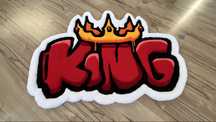 Дизайнерский Ковер “King”, на заказ, тафтинг, подарок.