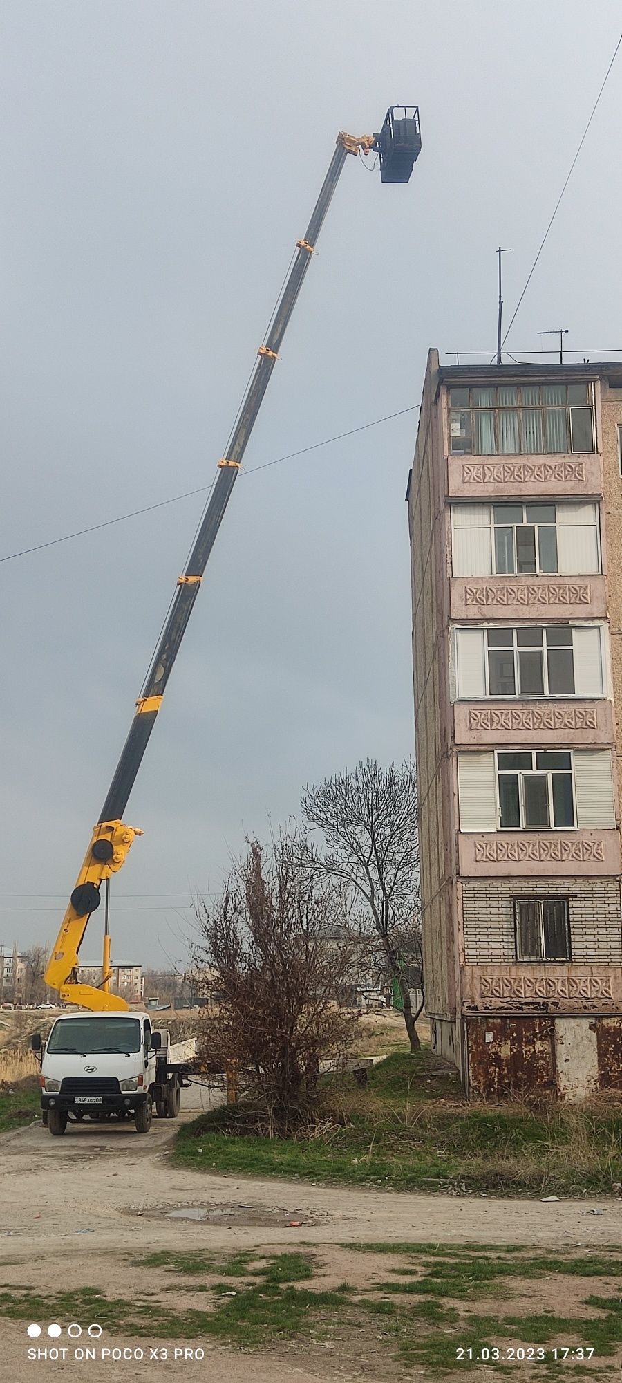 Услуги автовышки  АГП авто кран кобра