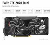Palit RTX 2070 Dual(мощнее 3060)