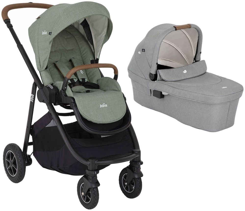 Коляска универсальная Joie 2 в 1 Versatrax Laureal/Ramble XL Pebble