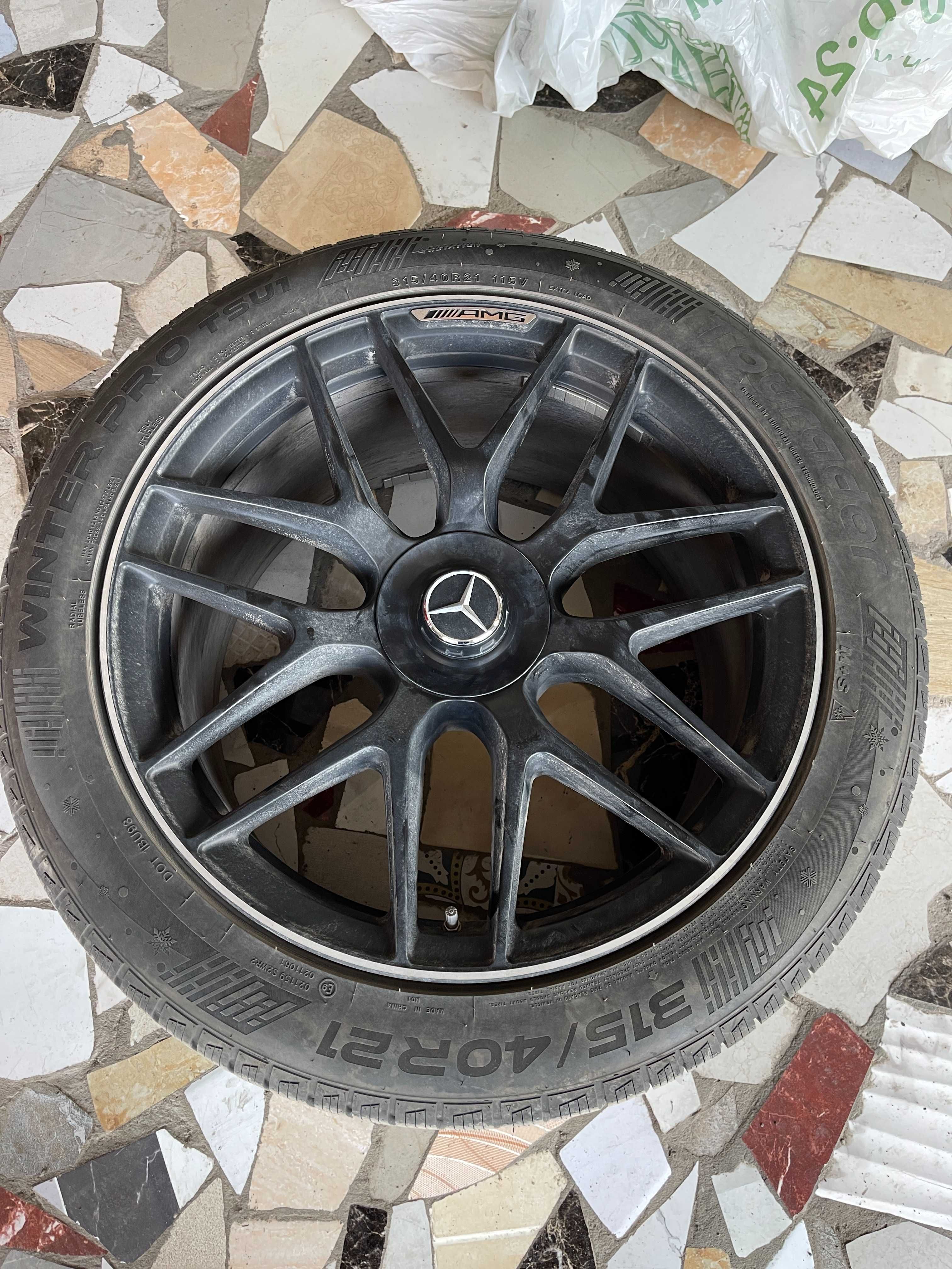Зимние шины с дисками R21 для GLE 2019-25