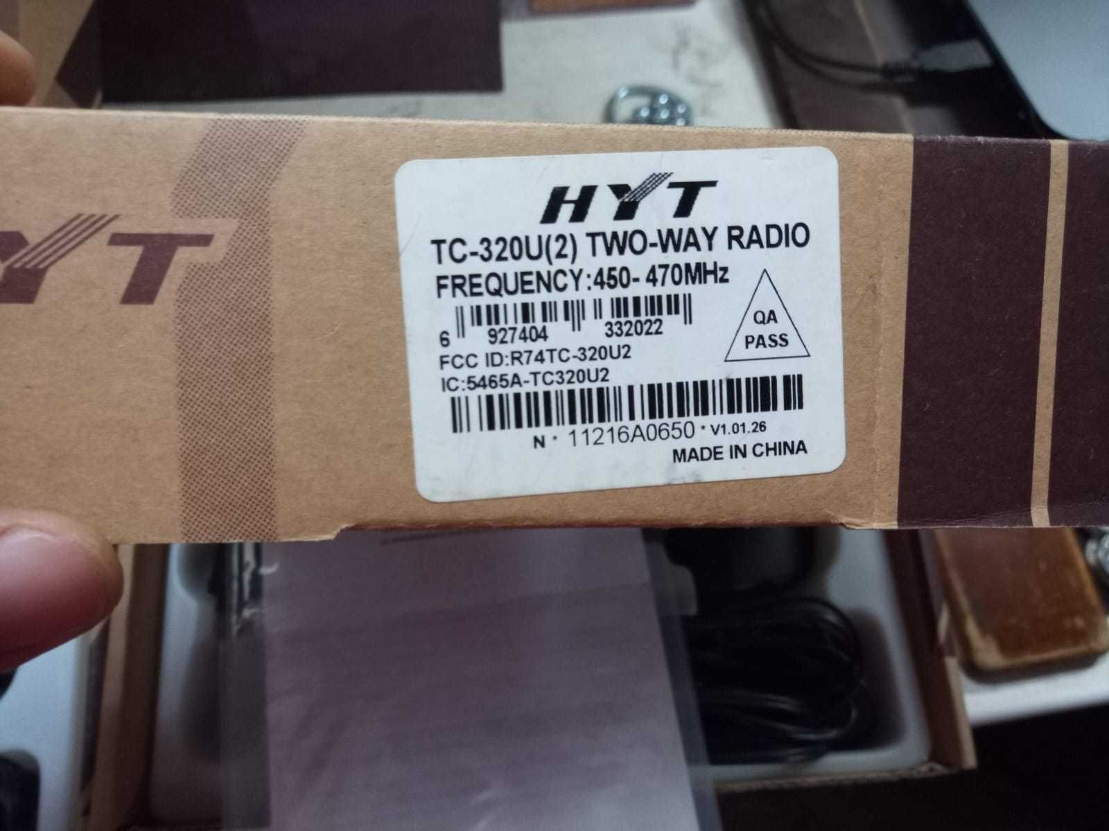 Радиостанции HYT TC-320 с ларингофонной гарнитурой