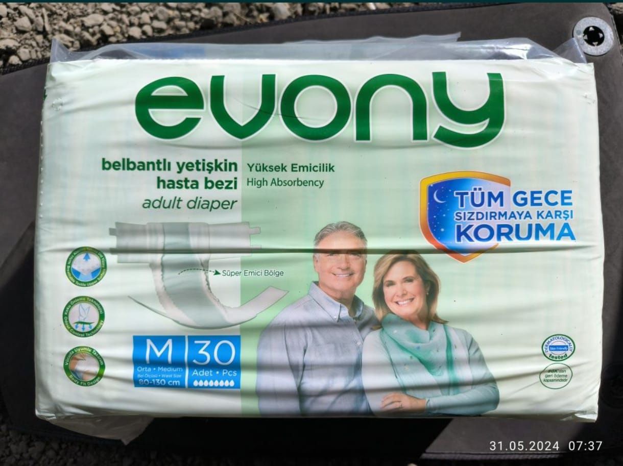 Памперсы EVONY размер М