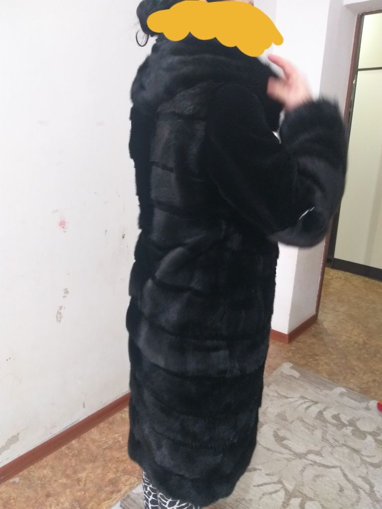 Шуба норковая (черный брилиант)