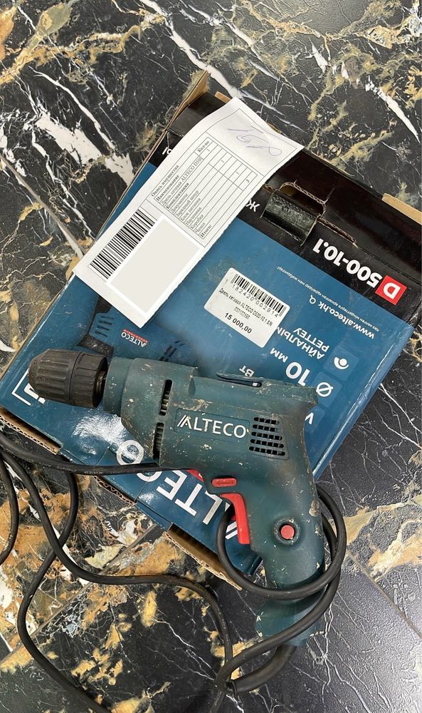 Дрель  сетевая Alteco d-500-10.1 [KaspiRed! Рассрочка]